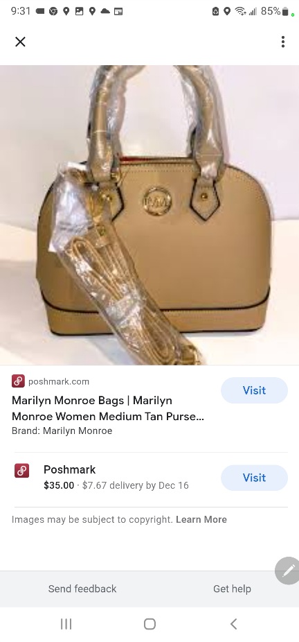NWT! Marilyn Monroe Handbag Purse Set Of 3 Beige Black Trim Red
