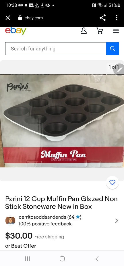 Glad Premium 12 Cup Mini Muffin Pan, 10.4 x 7.7 x 0.8, Gold